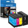NINETEC 950XL 951XL Cartucce Multipack per HP 950 XL 951 XL Compatibile con Officejet Pro 8600 8610 8620 8100 8615 8100 8625 8630 8640 8660 276dw 251dw Cartuccia Nero Ciano Magenta Giallo Confezione