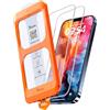 TOCOL Pellicola Protettiva per iPhone 13 Pro 6,1 Pollici, Rimozione Automatica Della Polvere, Installazione Rapida,HD e Altamente Trasparente, Anti-Impronta Senza Bolle, Durezza 9H Vetro, 2 Pezzi