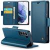 Phernykas Custodia a Libro Portafoglio per Samsung S21, RFID Magnetica | 3 Slot - Per Pendolarismo, Flip Cover Doppia Fibbia Laterale, Pelle PU Anti-Macchia, Supporto, Lavoro, Telefono Libretto
