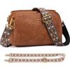 LOVEVOOK Borsa a tracolla da donna, piccola borsa a tracolla media, borsa a tracolla con 2 spallacci larghi, con blocco RFID, tasche per carte di credito, per ufficio, università, tempo libero