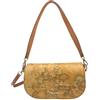 Alviero Martini 1A Classe Borsa a Tracolla Donna, Geo Classic e Geo Black, Tessuto Rivestito, Media 24x13x7 cm, Tracolla Regolabile, Casual, Resistente all'acqua