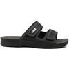 inblu IDRO Ciabatta Uomo Doppio Strappo Sottopiede Pelle Imbottito Tacco 3 CM Articolo ID-2 Testa di Moro