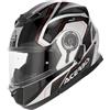 Acerbis Casco modulare Acerbis Serel nero grigio con visiera solare integrata, omologazione ECE 22.06, doppia visiera, sistema di ventilazione e chiusura sicura per moto (M 57/58)