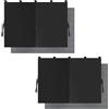 DONGKER Tenda parasole per auto, 2 pezzi, con protezione solare magnetica, 67 x 48 cm, a doppio strato, per finestrini dell'auto, per auto, camion, SUV