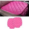 CGEAMDY Coprisedile Auto Universale, Cuscino Sedile Auto in Peluche, Cuscino Antiscivolo per Sedia, Morbido, Traspirante, Cuscino per Sedili per la Maggior Parte Delle auto, e dei SUV (Rosa)