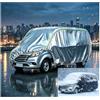 Generico Telo Copriauto su Misura Impermeabile per Ducato L1H1/L1H2 2016-2021, 300D Oxford Anti-UV Antivento Antineve - Furgone/MPV/Auto Argento