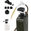 Dianyameet Pompa Trasferimento Carburante 15L/min Elettrica per Taniche con Auto-Stop | Compatibile con Makita 18-20V, tubo PVC 130 cm, 4+1 adattatori, per generatore, auto, barca, moto, batteria non inclusa