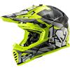 LS2, Casco cross moto Fast evo mini crusher black yellow, YL
