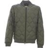 Woolrich piumino uomo Heritage Microfiber modello bomber, Verde Militare