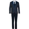 Angelo Toma Abito Uomo damascato con gilet, Blu