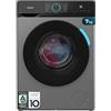 Cecotec Lavatrice 7Kg Carica Frontale Bolero DressCode 7160 Inverter Steel A. 1200RPM, 11 Programmi, Motore Inverter Plus, Steam Max, Pulizia Cestello, Rapido 15 Min, Delay Start, KidLock