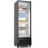 KLARSTEIN GrandCooler 306L Frigo Vetrina Bibite - Porta Doppio Vetro, LED Bianco/Blu, Termostato 0°C a 10°C, 4 Ripiani, Ruote 360°, Classe B, Perfetto per Bar & Ristoranti