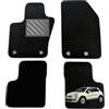 MTC Automotive Tappetini Fiat 500X dal 2014, Su Misura, Set 4 Pezzi | Tappetini Fiat 500X dal 2014 con Battitacco in Gomma Rinforzata, Bottoni di Fissaggio, Antiscivolo