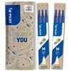 PILOT - 2 Set di 3 Ricariche FriXion - Ricariche per Penne Cancellabili - Compatibili con FriXion Ball e FriXion Ball Clicker - Blu - Punta Media (6 Ricariche)