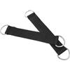 SEWOART 2 Pezzi Cinghia Puleggia per Fitness, Poliestere Nero