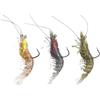 Drawup TPE morbido gamberetti esca 9 cm con per flash fiocchi all'interno TPE morbido (3# rosso 9cm/12g3)