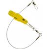 Baoblaze Clip Linea da Pesca Clip Trolling Rilascio Fermaglio Accessorio Barca in Plastica E Acciaio Inox per Acque Salate E Dolci con Sgancio Istantaneo, Giallo, con Filo D Acciaio