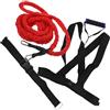 HOMSFOU Training Pull Rope, Jumping Workout Rope, Double Resistance Band, 3 Metri, Cotone e PP, Esercizi di Velocità per Hotel e Casa Colore Casuale