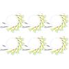 Generic Montaggi da pesca, 6 pezzi, realistico, anti-groviglio, con 36 ami