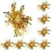 Alipis 8 Pezzi Pom Poms da Cheerleading per Polso in Plastica Oro | Design a Bracciale, per Gare e Dance Party, Accessorio per Cheerleader e Fan