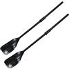 BESTOMZ Pagaie Staccabili per Kayak 2 Pezzi/Set in PVC Nero | Accessori per Barca e Canoa, Comode da Impugnare, Portatili e Resistenti alla Rottura
