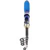 Minhe Canna da pesca telescopica compatta con efficiente mulinello da spinning, perfetta per viaggi e gite di pesca all'aperto (1,2 m blu)