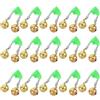 BESPORTBLE 60 Pezzi Allarme Pesca con Campanello e Clip in Plastica per