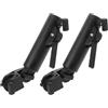 JEWEDECO 2 Pezzi Supporto Ombrello Regolabile per Carrello da Golf con Doppia Chiusura Antivento Staffa Montaggio per Ombrellone su Sedia e Rasaerba Accessorio per Trolley e Sedie da