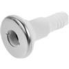 VANZACK Raccordo di Scarico Yacht 3/4 Pollice per Barche e Camper | Acciaio Inossidabile e Abs, Installazione Semplice, Bianco, per Motoscafi e Mezzi Ricreazionali