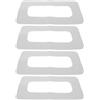 VALICLUD Accessori per Paddleboard, Toppa di Riparazione per Scanalatura Pinna Caudale in PVC, 4 Pezzi, Uso Universale, per Surfing e Acque