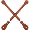 DOITOOL 2 Pezzi Cinturini per Speroni Regolabili in Pelle Pu Leggeri e Portatili per Equitazione Outdoor e Allenamento Equestre, Adatti a Uomini e Donne