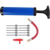 SAFIGLE Pompa per Palloni Portatile Gonfiatore per Palloni Kit di Gonfiaggio Multifunzione Pp e Lega di Alluminio Alta Pressione Design Ergonomico Blu Uso Quotidiano e Sportivo