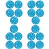 POPETPOP Palline da Allenamento Materiale PE Resistente 40 Fori 20 Pezzi per Pickleball Design Aerodinamico Cavo Colpo Silenzioso per Allenamento Indoor e Giocatori Principianti