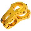 GANAZONO Fixed Bike Bar STEM in Lega di Alluminio, Regolabile, Corto, Colore Oro, per Downhill Bike e Mountain Bikes, Resistente all'Usura, per Climbing e Mountain Bike