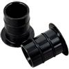 RichVibe per CNC 7075 Alluminio 15mm a 12mm per Hub Adapter for Hope, Asse passante a sgancio rapido manicotto di conversione con riduzione del rumore Anello in gomma per freno a disco da strada, nero