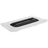 minkissy SUP Paddle Board Fin Box Base Bianco in PVC, Supporto Pinna per Tavola Gonfiabile, Adattatore per SUP con Compatibilità Ampia e Installazione Rapida per Sport Acquatici
