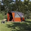 Generic Tenda da campagna 6-persone grigio e arancione, 425 x 396 x 222 cm