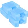 CORHAD Contenitore Ghiaccio Portatile per Raffrescatore 4 Pezzi Plastico | Atmosfera Estiva, Cubi Ghiaccio Riutilizzabili, Ventilatore Raffrescatore Ghiaccio, Blu