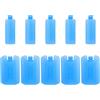 WRITWAA Ice Packs for Cooling Machine, Ice Packs, 10 Pezzi, PE, Blu, Leakproof Cooling, per Compact Coolers Camping