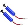ABOOFAN Set di 2 Pompe per Palloni da 6 Pollici Portatili Blu | Doppia Azione, Plastica Resistente, Tubo Fermo, Adatte per Pallacanestro e Calcio