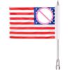 Générique Bandiera Moto Ornamento Patriottico Nazionale | 28x17.5 cm Bandiere in Poliestere per Strada Ciclismo MTB Escursionismo Appartamento Casa Ufficio