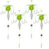 Generic Rig per pesca alla carpa, 4 ganci in acciaio inox | Accessori per sport e tempo libero, supporto per esche per acqua dolce e acqua di mare