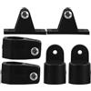 HONITANO Terminale Occhio per Tenda Barca, Set 6 Pezzi Plastico Nero | Yacht e Barca, Protezione Solare, Installazione Facile, Uso Versatile, Accessorio per Coperture Stile Casuale