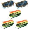Beimus 5 pezzi 88 fili di silicone Jigs gonne, ombrello da pesca, set 1