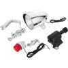 VANZACK Kit Luci per Bicicletta in Plastica Senza Batterie Generatore da 6v 3w, Fanale Anteriore e Posteriore Accessori Inclusi e Sicurezza su Strada per Uso Notturno
