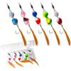 ZMdooreasy UV Active - Set di 5 cucchiaini per pesca alla trota (arancione, 3,5 g) | Finitura UV ad alto contrasto, visibile in condizioni di scarsa illuminazione, attira i pesci da lontano