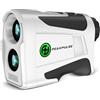 PEAKPULSE 1200 1700 Yds Golf Telemetro Facile da Pulire Pendenza Magnete Ricaricabile 6X Ingrandimento Distanza Finders Bandiera Pin Bloccato Vibrazione Golfer Regali Accessori