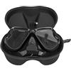 Jiawu Occhialini da Sub per Action Camera, Lenti in Vetro Temperato Antiappannamento Copertura per Il Viso con Supporto per Fotocamera, Maschera da Nuoto per Apnea Snorkeling per Sport Acquatici