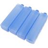 GATHINESS Freezer Pack 4 Pezzi, Ice Packs per Lunch Boxes Riutilizzabili Blu, con Coperchio, 15.50x4.00x4.00 cm, Facili da Trasportare