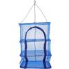 MAGICLULU Rete Pieghevole a 4 Strati per Essiccazione Pesce e Frutta Blu | Nailon Traspirante, Anello in Acciaio Integrato, con Fibbia, Uso Interno ed Esterno, 25, 98x13, 78 Pollici